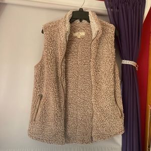 Thread&Supply Pink Fleece Vest